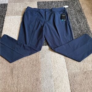 Callaway 5- pocket stretch deep navy htr golf pants- 42 x 30